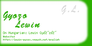 gyozo lewin business card